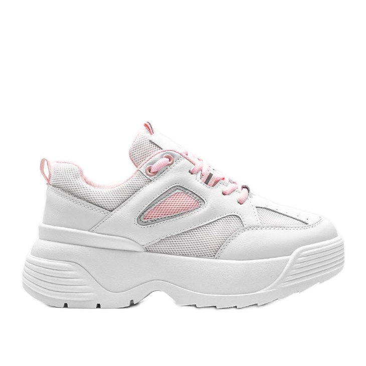 Adidași albi cu talpă groasă Jaida