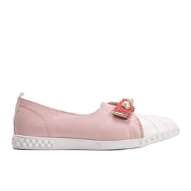 Mocasini roz cu perle Deanna Mocasini roz cu perle Deanna