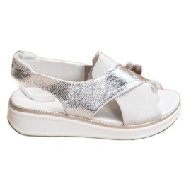 Sandale Slip-On Sergio Leone argint