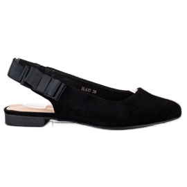 Sergio Leone Pompele slip-on cu arc negru Sergio Leone Pompele slip-on cu arc negru