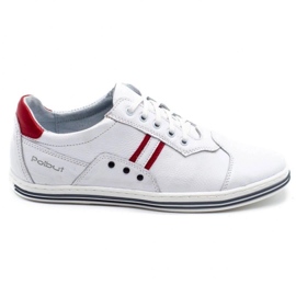 Polbut Pantofi bărbați casual albi 1801L Polbut Pantofi bărbați casual albi 1801L