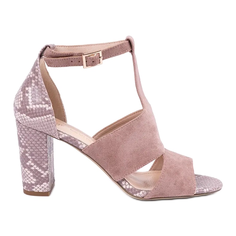 Sandale construite -up Sergio Leone roz