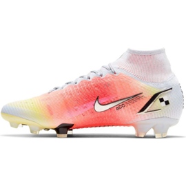 Pantofi de fotbal Nike Mercurial Superfly 8 Elite Mds Fg M CV0959 108 roșu, alb, portocaliu portocale si rosii