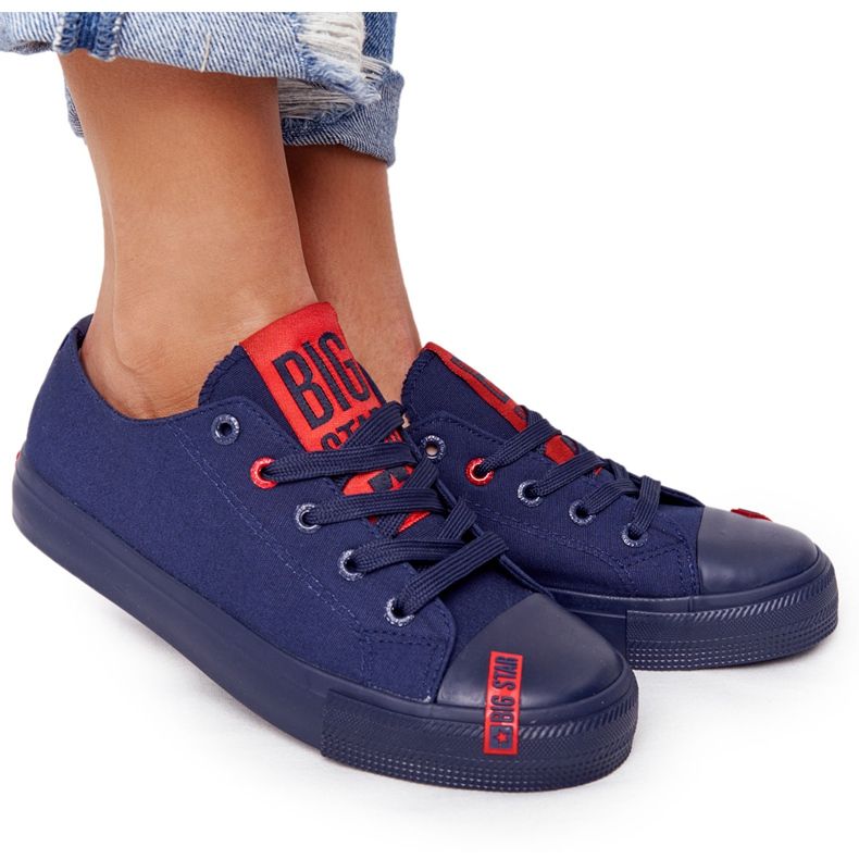 Adidași de dama Big Star HH274676 Blue Navy roșu albastru marin