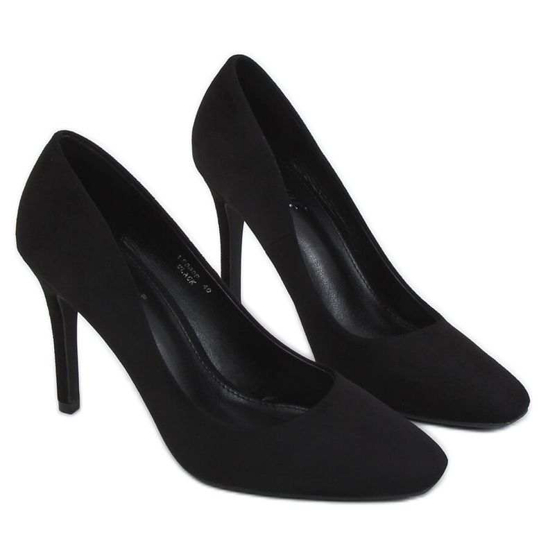 Tocuri înalte pentru femei negre LE080P Negru