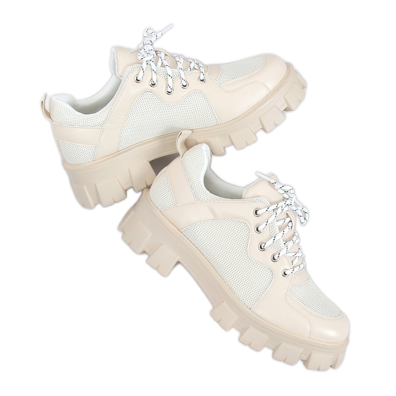 Mocasini cu talpă înaltă NC1129 Bej