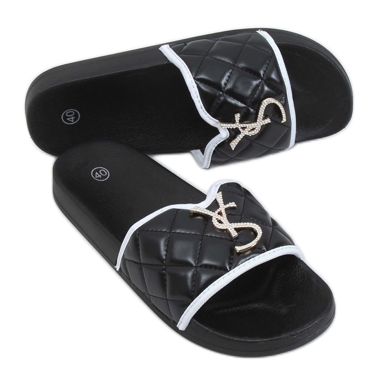 Papuci negri BG77P pentru femei negri negru Papuci negri BG77P pentru femei negri negru