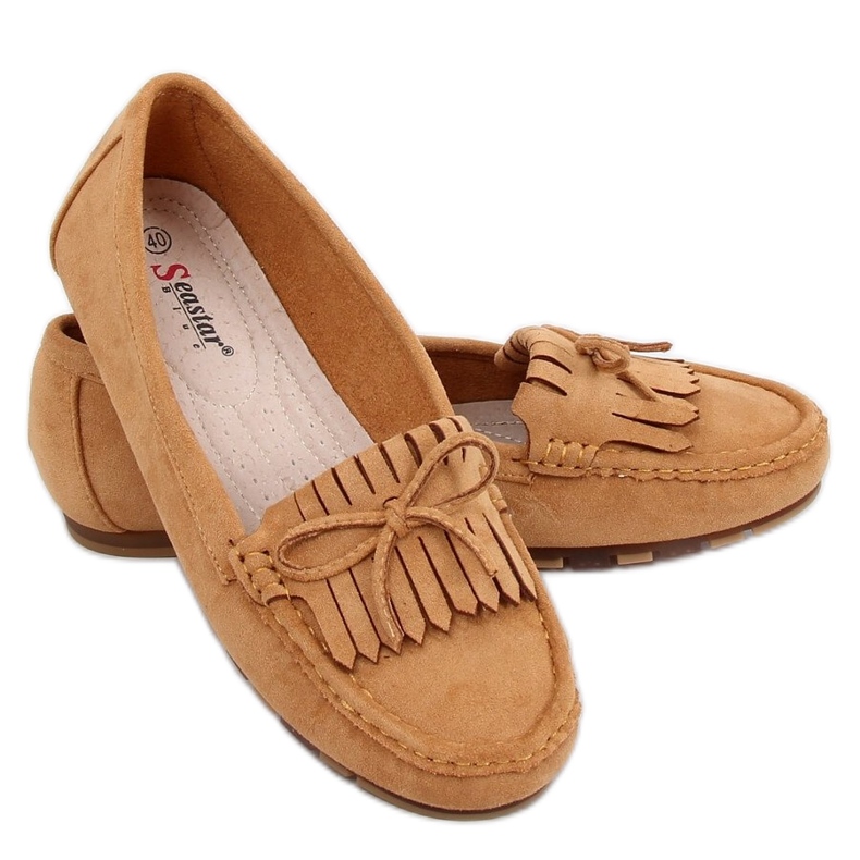 Mocasini de damă Camel GS11P Tan maro