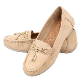 Mocasini dama bej pe platformă, bej H9228 Beis Mocasini dama bej pe platformă, bej H9228 Beis