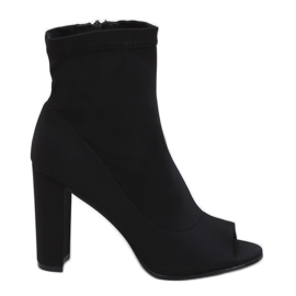 Ghete deschise negre NS031P Negre negru Ghete deschise negre NS031P Negre negru