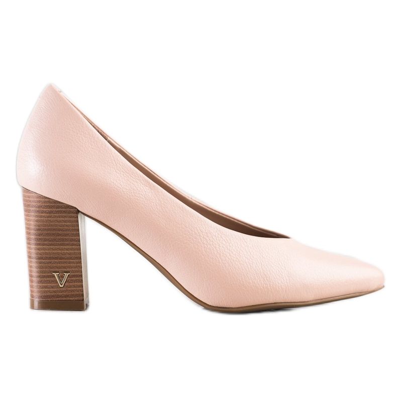Pompe cu piele ecologică VINCEZA roz