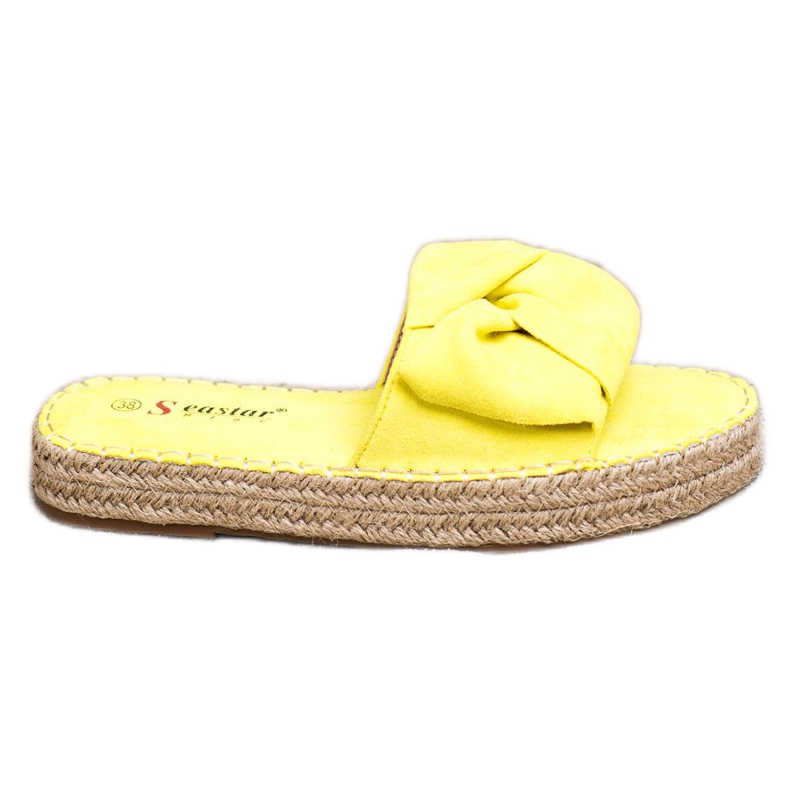 Seastar Espadrile din piele de căprioară galben