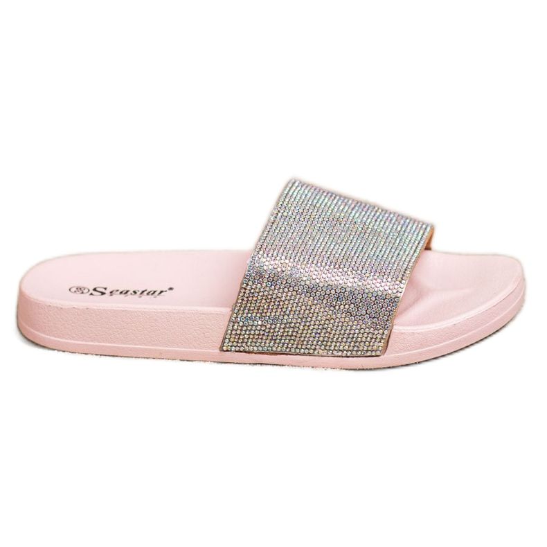 Seastar Papuci Cu Cristale roz Seastar Papuci Cu Cristale roz