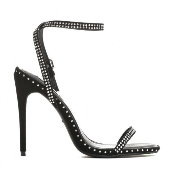 Sandale pe toc înalt Vices 5154-1A Negru argint