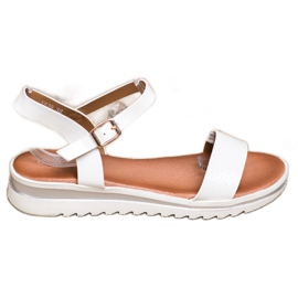 Weide Sandale lăcuite casual alb