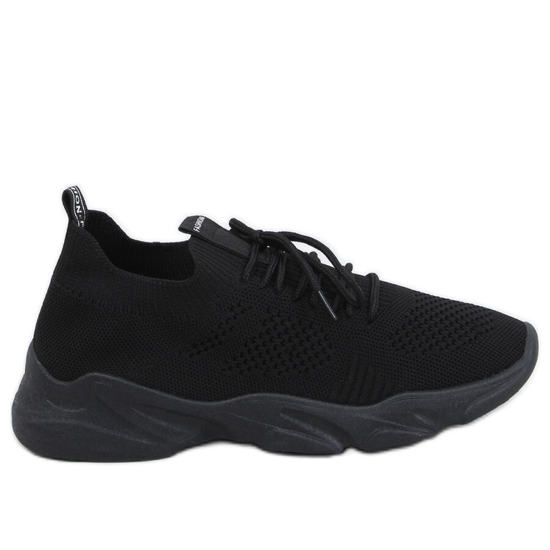 Pantofi sport șosete negre FF-10 negre negru