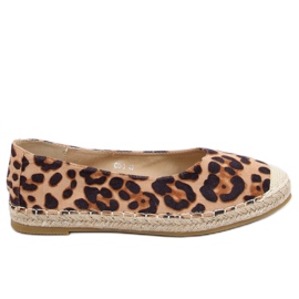 Leopard CD-3 Espadrile pentru femei Leopard maro