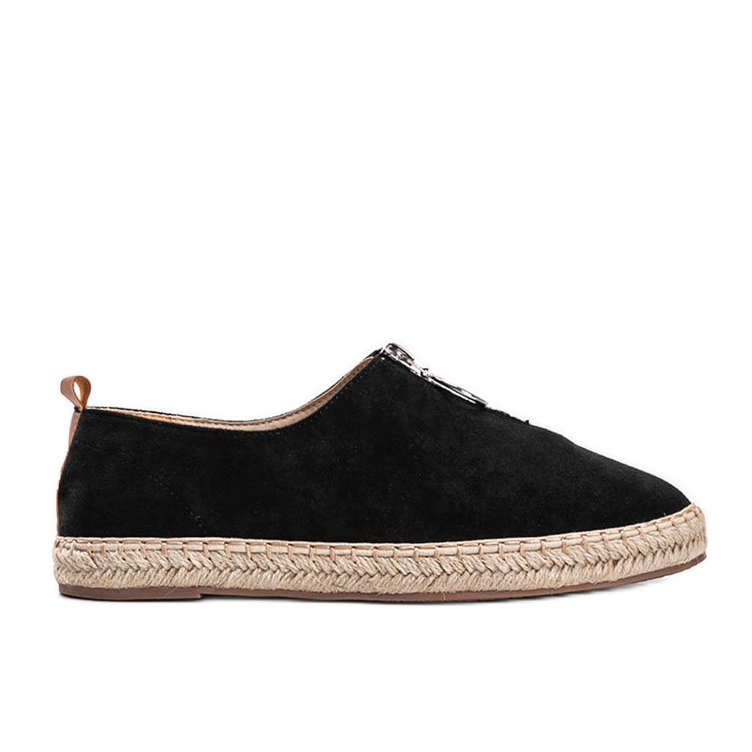 Espadrile negre cu fermoar Jaiden negru