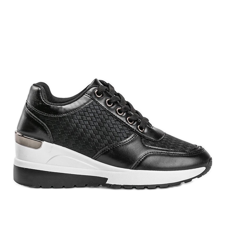 Adidași negri lucioși pe pană Mara negru