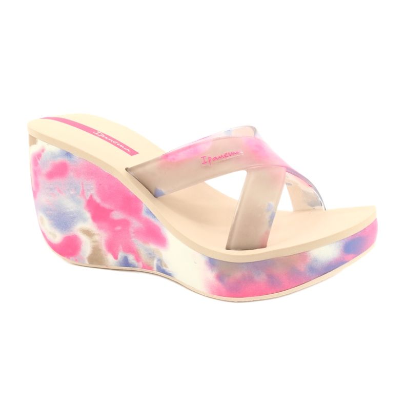 Papuci pentru femei Ipanema 83071 Lipsick Straps VII bej albastru roz