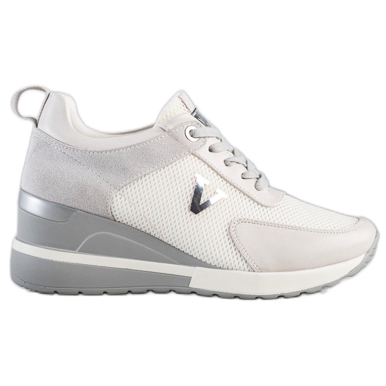 Adidași casual VINCEZA alb gri