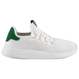 Bona Adidași din material textil ușor alb Bona Adidași din material textil ușor alb