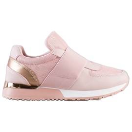 SHELOVET Adidași eleganți cu alunecare roz SHELOVET Adidași eleganți cu alunecare roz