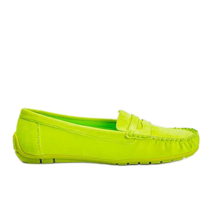 Mocasini Kyla de dama verzi verde