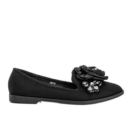 Mocasini Chaya pentru femei negre negru