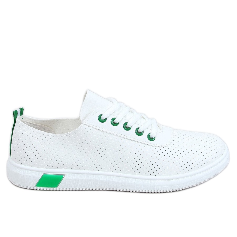 Adidași de damă albi și verzi LA42 Verde