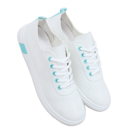 Adidași de damă albi și albaștri LA42 Albastru