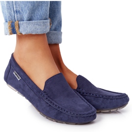 PH1 Mocasini din piele întoarsă pentru femei, albastru marină San Marino PH1 Mocasini din piele întoarsă pentru femei, albastru marină San Marino