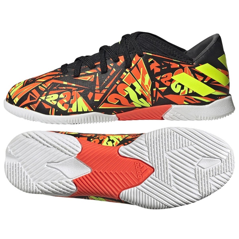 Ghete de fotbal Adidas Nemeziz Messi.3 In Jr FW7313 multicolor portocale Ghete de fotbal Adidas Nemeziz Messi.3 In Jr FW7313 multicolor portocale