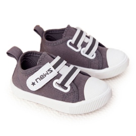 EVE Adidași pentru copii cu știri gri Velcro EVE Adidași pentru copii cu știri gri Velcro