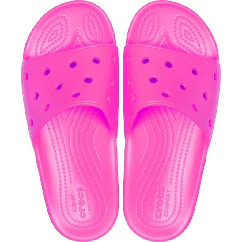 Papuci de damă Crocs Classic Slide roz 206121 6QQ