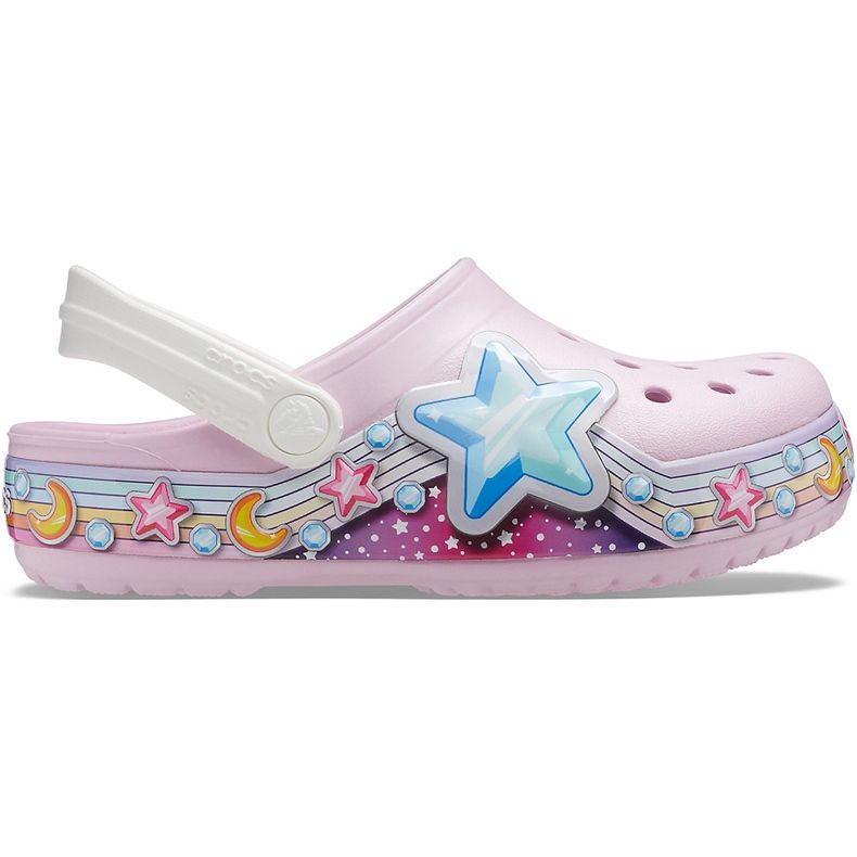Crocs pentru copii Fl Star Band Clog roz 207075 6GD