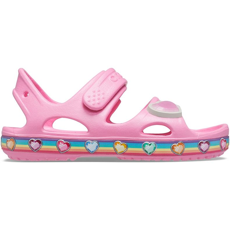 Sandale pentru copii Crocs Fun Lab Rainbow roz 206795 669