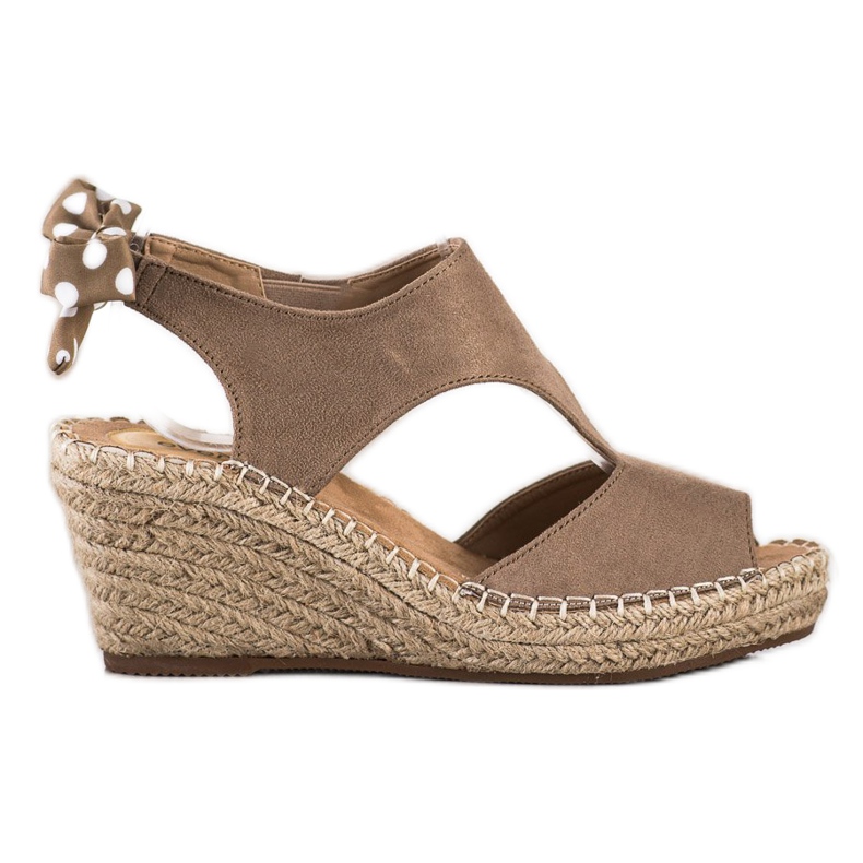 Evento Sandale Espadrile Cu Arc maro Evento Sandale Espadrile Cu Arc maro