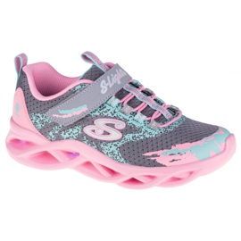 Pantofi Skechers Twisty Brights W 302301L-GYPK roz gri