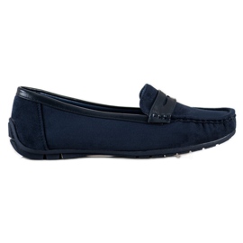 SHELOVET Mocasini albaștri confortabili albastru marin albastru SHELOVET Mocasini albaștri confortabili albastru marin albastru