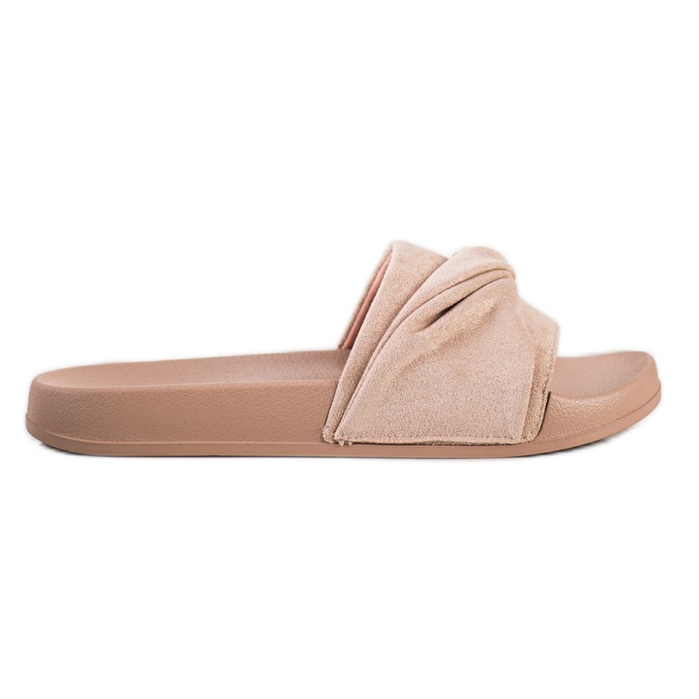 Papuci confortabili din piele de căprioară VINCEZA maro