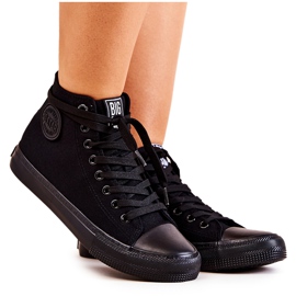 Adidași înalte pentru femei Big Star FF274A170 Negru
