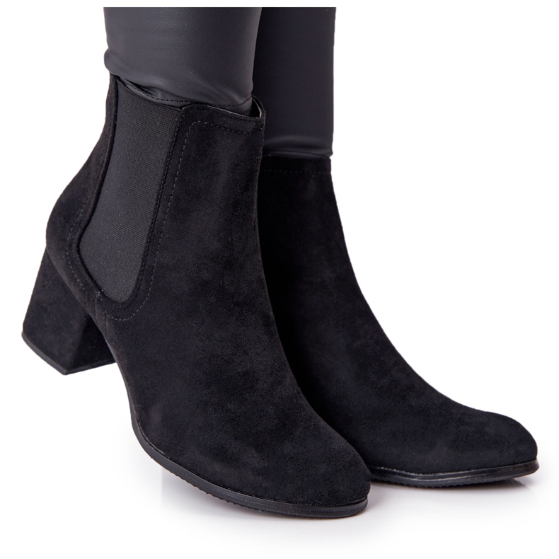 PJ1 Cizme calde pentru femei Cizme Jodhpur Black Juliette negru