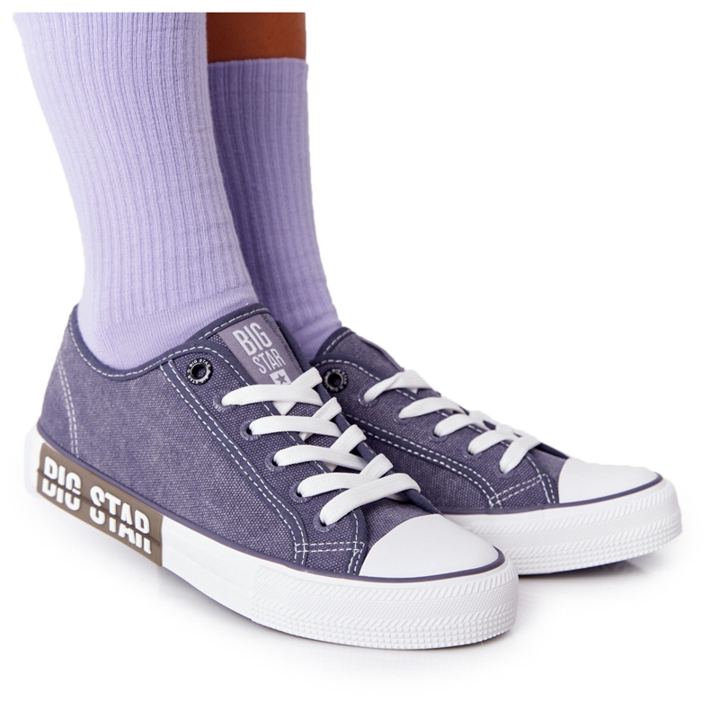 Adidași pentru femei Big Star HH274114 Blue Navy albastru