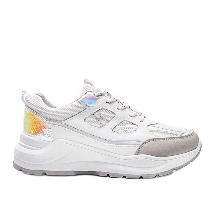 Adidași albi pe o talpă groasă Aliza