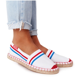 Espadrile Tommy Big Star HH274486 Alb roșu albastru
