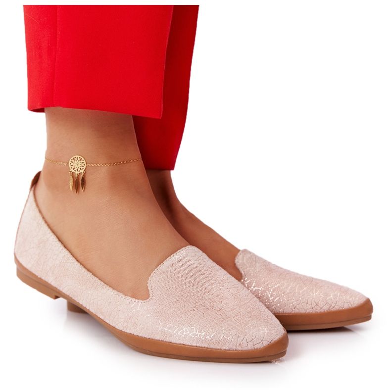 Mocasini dama Sergio Leone MK700 Suede Pink roz