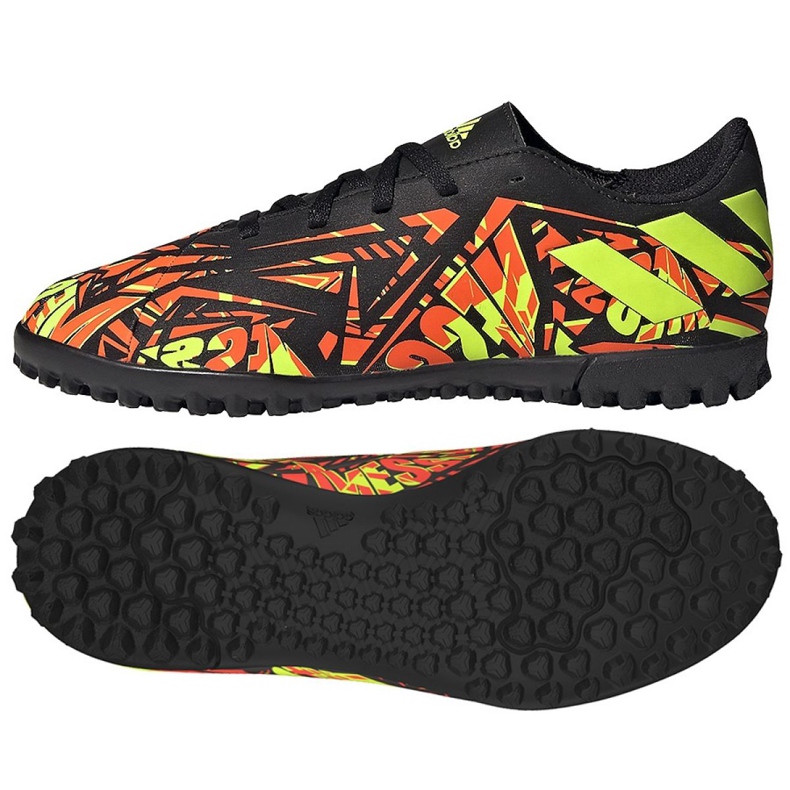 Ghete de fotbal Adidas Nemeziz Messi.4 Tf Jr FW7311 multicolor portocale Ghete de fotbal Adidas Nemeziz Messi.4 Tf Jr FW7311 multicolor portocale