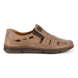 KENT Pantofi barbati ajurati 601 maro de vara KENT Pantofi barbati ajurati 601 maro de vara