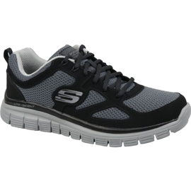 Pantofi Skechers Burns Agoura M 52635-BKGY negru Pantofi Skechers Burns Agoura M 52635-BKGY negru